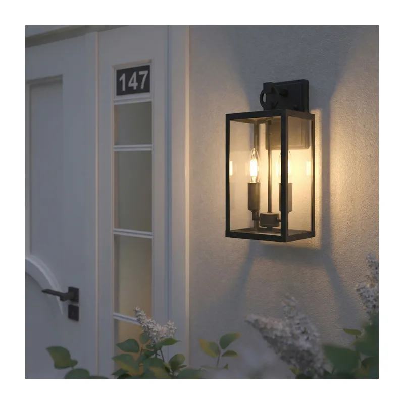 Уличный настенный светильник Candle D 35150/D черный Elektrostandard 4