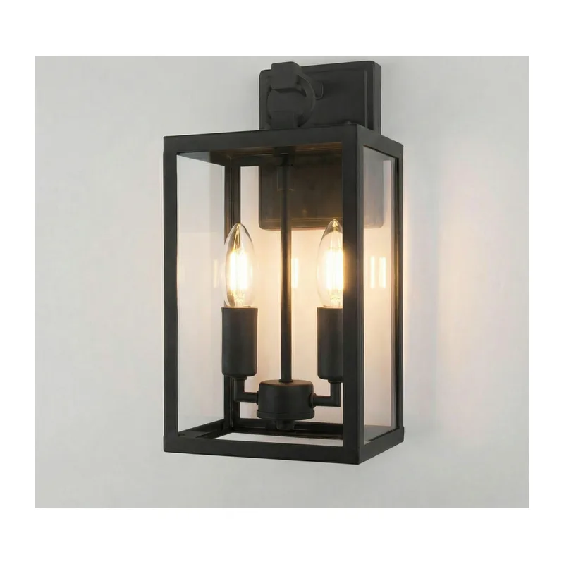 Уличный настенный светильник Candle D 35150/D черный Elektrostandard