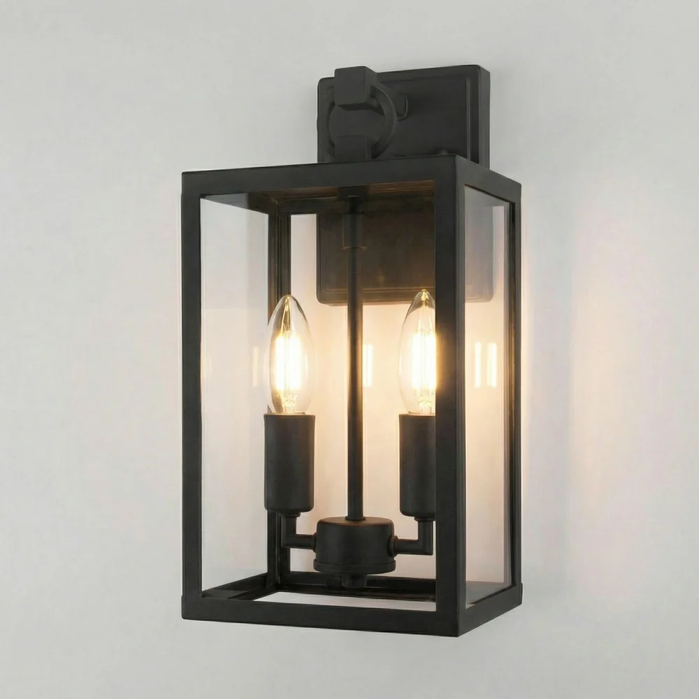 Уличный настенный светильник Candle D 35150/D черный Elektrostandard