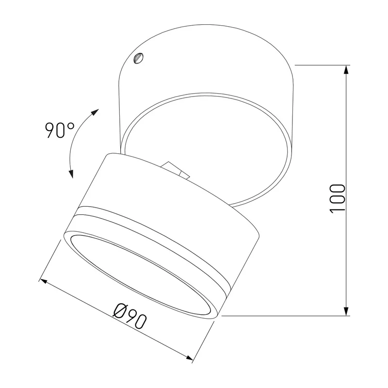 Потолочный светильник Okko IP54 35157/U черный Elektrostandard 3