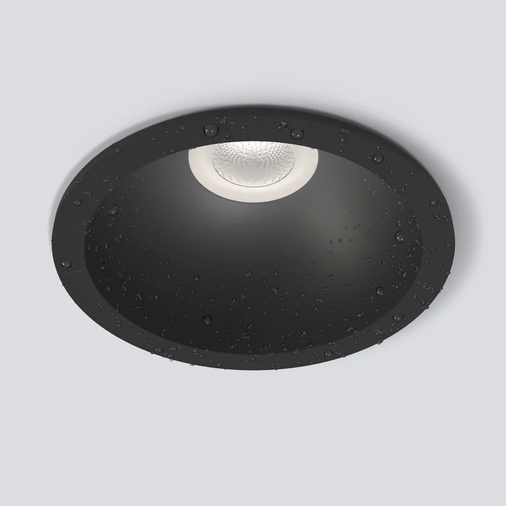 Светильник встраиваемый влагозащищенный Light LED 3004 черный 35159/U черный Elektrostandard