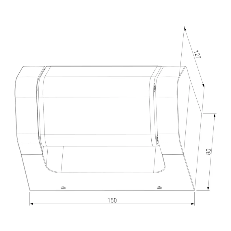 Уличный настенный поворотный светильник DORS 35163/D черный Elektrostandard 5