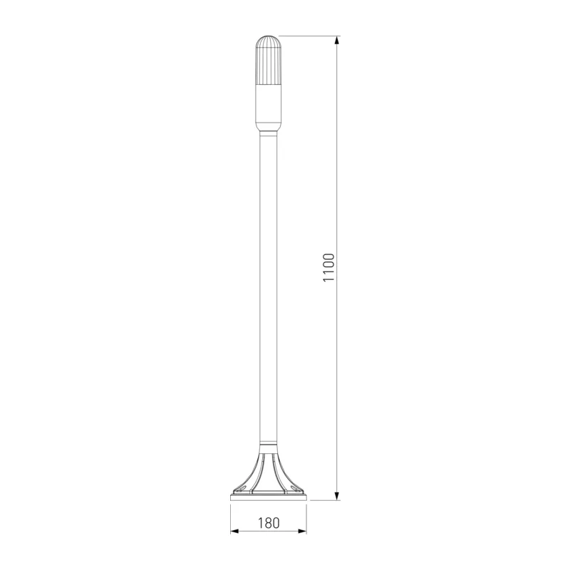 Светильник садово-парковый на столбе 35165/F черный Elektrostandard 5