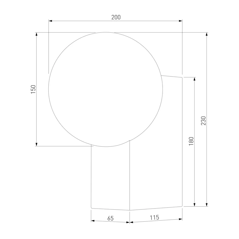 Уличный настенный светильник 35166/U черный Elektrostandard 3
