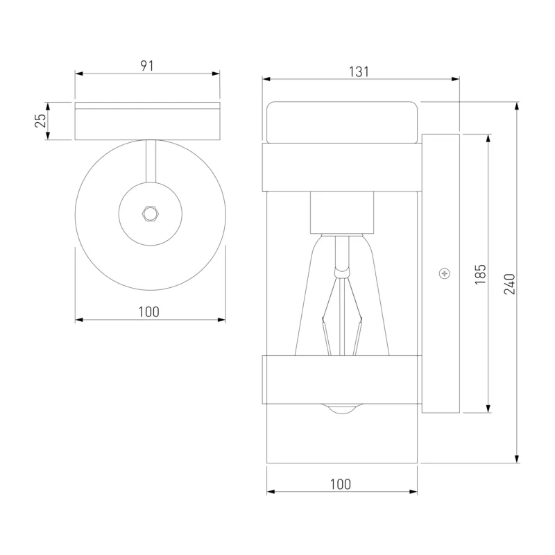 Уличный настенный светильник Falcon 35167/D черный Elektrostandard 6