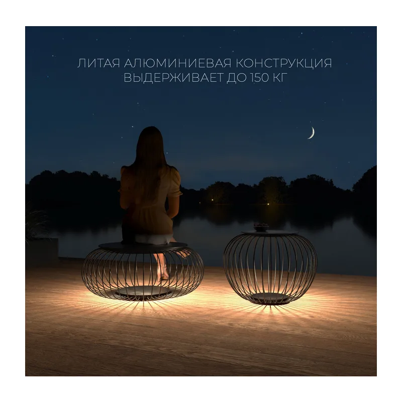 Светильник-стол садово-парковый светодиодный Firenze черный 35178/S черный Elektrostandard 5