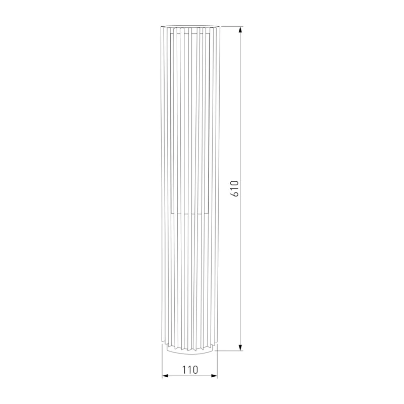 Садово-парковый светодиодный светильник Entero 3000K IP54 35189/F черный Elektrostandard 3