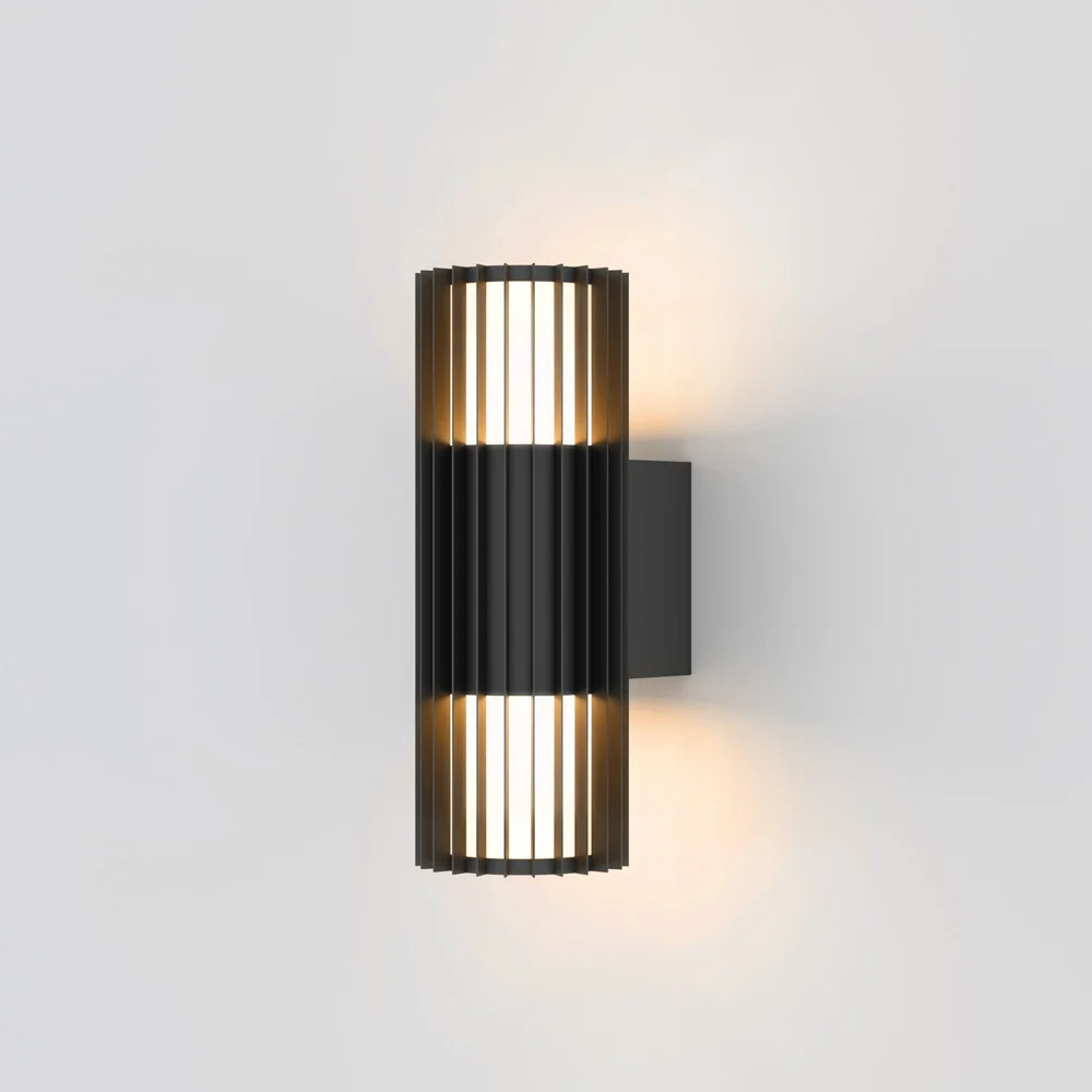 Уличный настенный светильник Entero (35189/W) 3000K черный 35189/W черный Elektrostandard