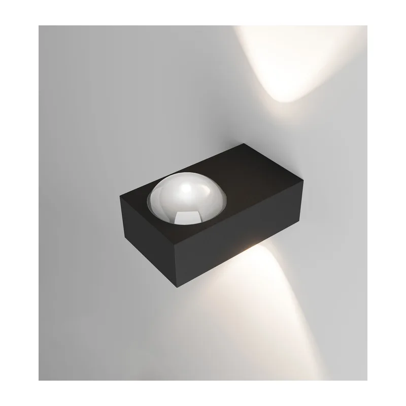 Уличный настенный светильник со светодиодами Lenses серый 35191/W Elektrostandard 3