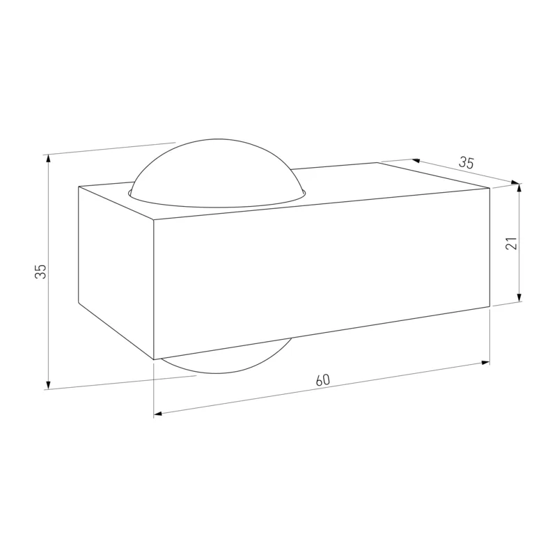 Уличный настенный светильник со светодиодами Lenses серый 35191/W Elektrostandard 5