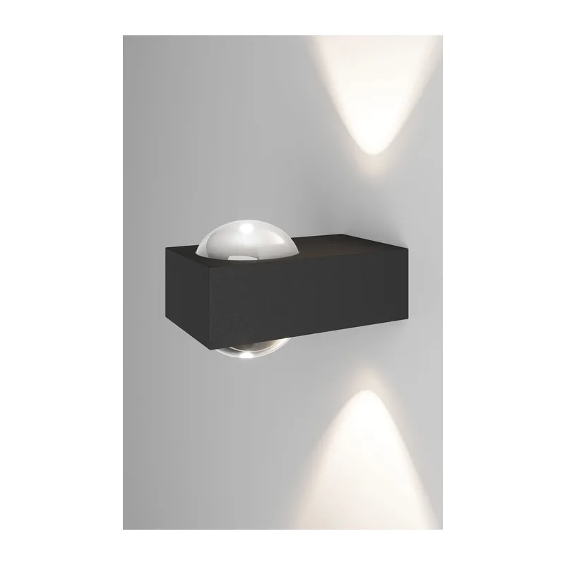 Уличный настенный светильник со светодиодами Lenses серый 35191/W Elektrostandard