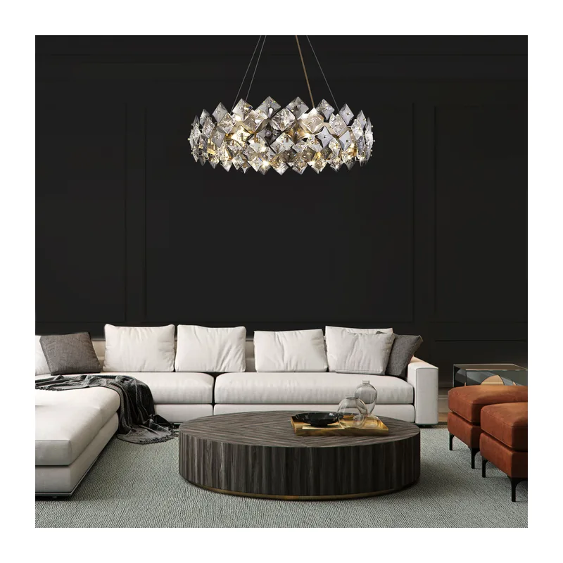 Умная подвесная хрустальная люстра 371 Strotskis Smart Bogate's 4
