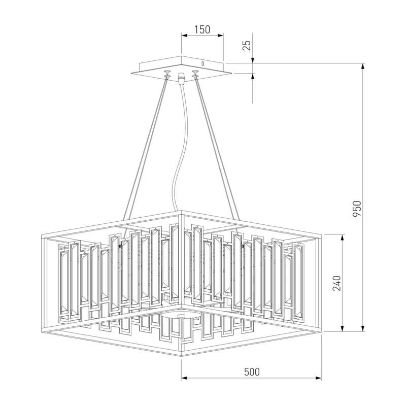Умная подвесная люстра с хрусталем 377/6 Smart Bogate's 7