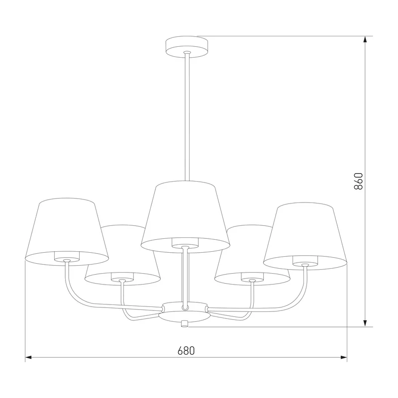 Подвесная люстра 3989 Chicago TK Lighting 2