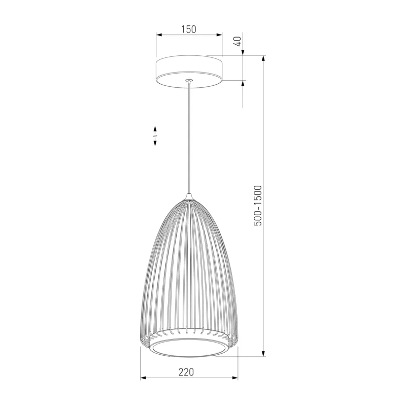 Подвесной светодиодный светильник 40009/1 LED черный Eurosvet 7