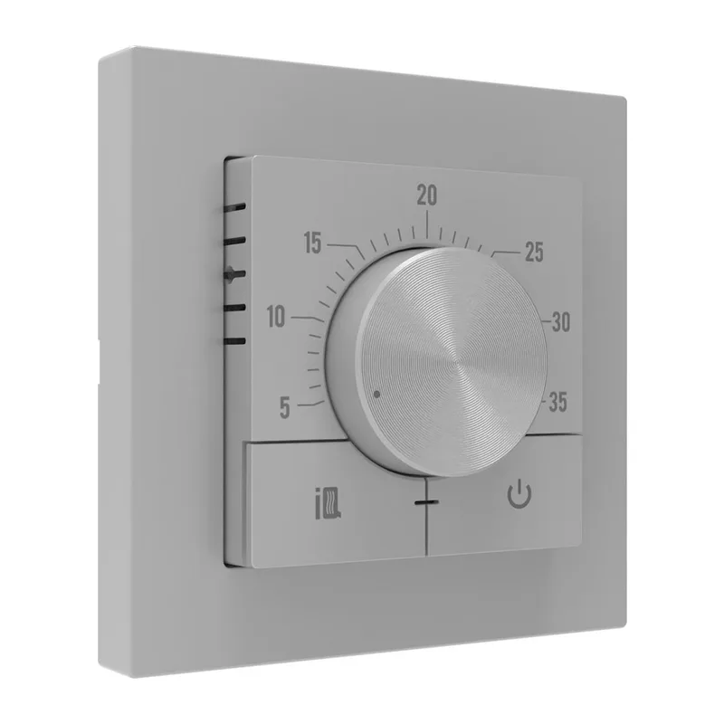Электронный терморегулятор механическое управление IQ THERMOSTAT Dm серебристый 2