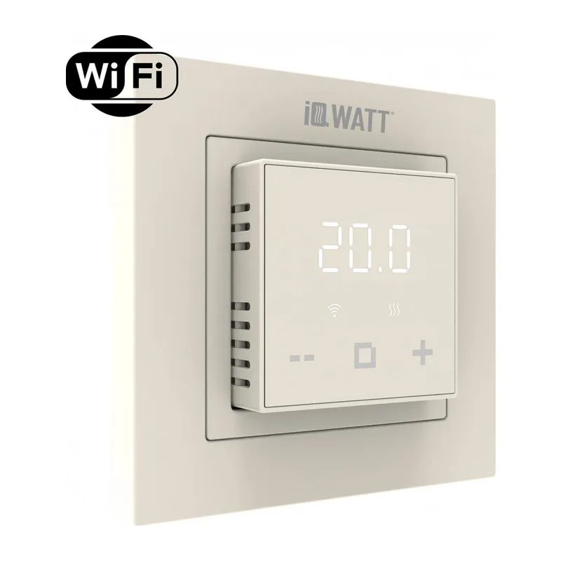 Электронный программируемый термостат IQ THERMOSTAT D слоновая кость WI-FI 2