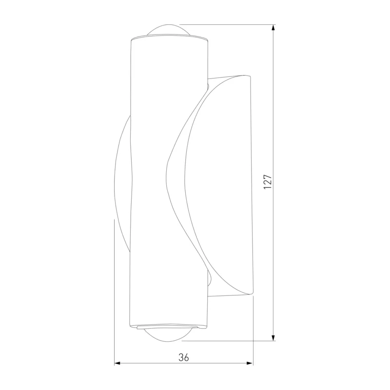 Настенный светодиодный светильник Steel LED белый/сталь 40109/LED белый/сталь Elektrostandard 4
