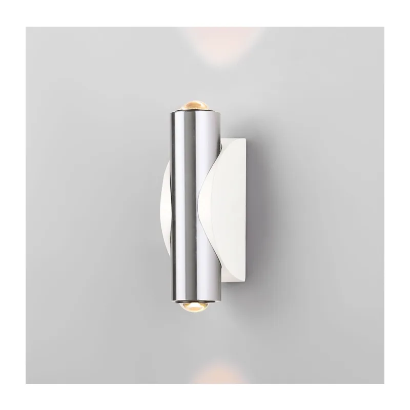 Настенный светодиодный светильник Steel LED белый/сталь 40109/LED белый/сталь Elektrostandard