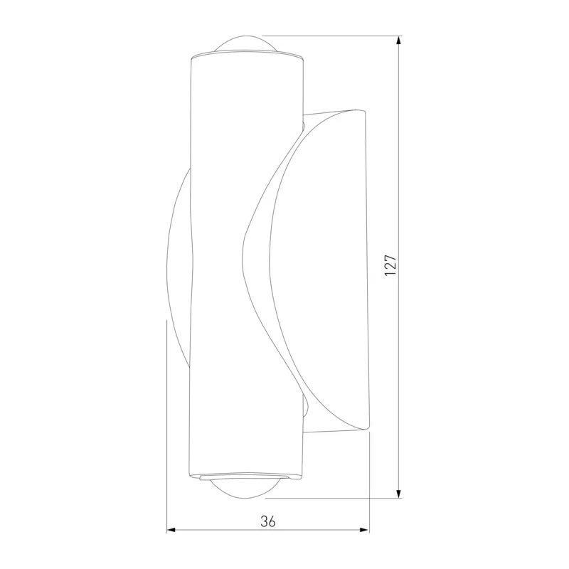Настенный светодиодный светильник Steel LED черный/сталь 40109/LED чёрный/сталь Elektrostandard 6