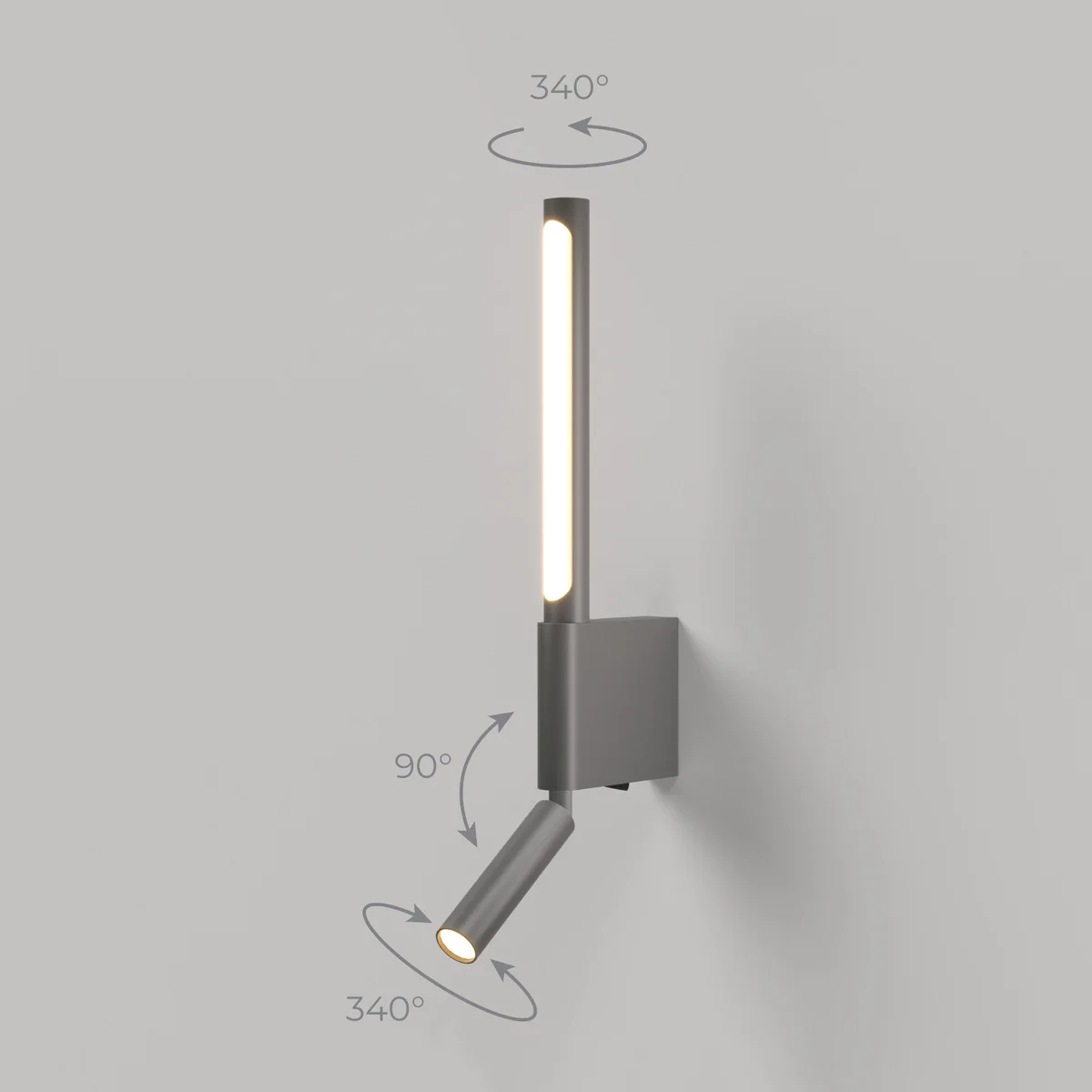 Настенный светодиодный светильник Sarca LED 40111/LED графит Elektrostandard 5