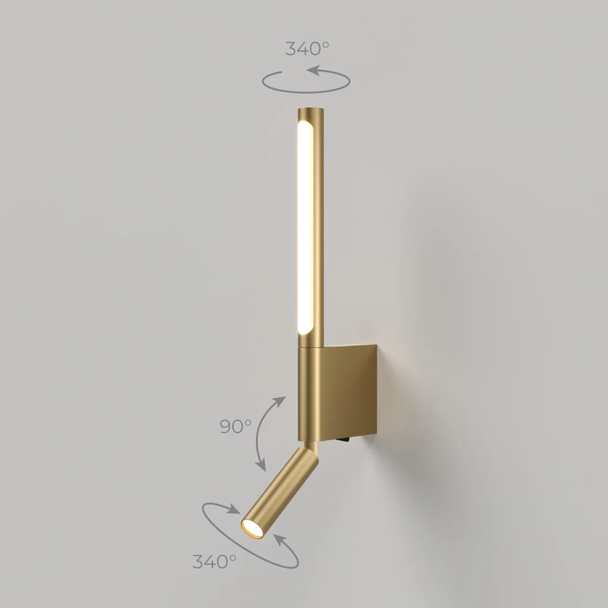Настенный светодиодный светильник Sarca LED 40111/LED латунь Elektrostandard 4