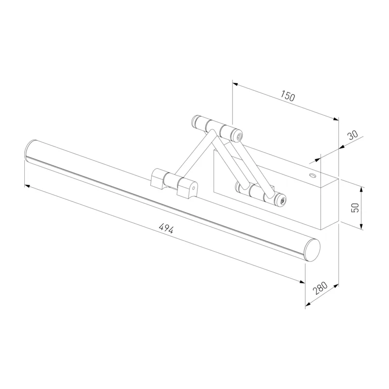 Светильник настенный светодиодный Monza черный 40128/LED черный Elektrostandard 4