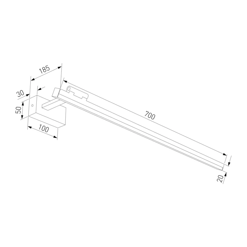 Светильник настенный светодиодный Acento черный 40155/LED Elektrostandard 4