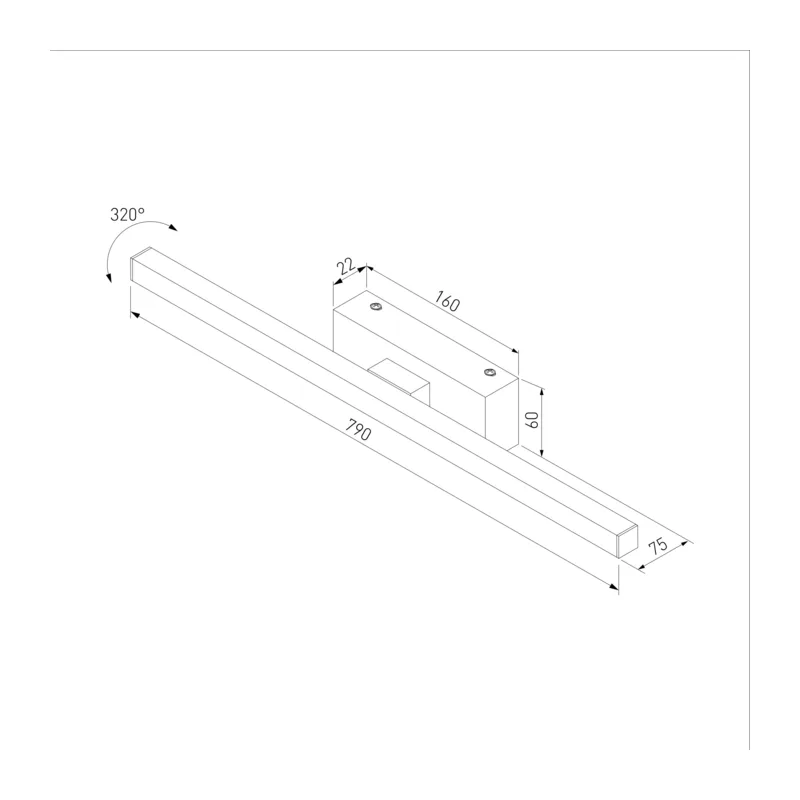Светильник настенный светодиодный Rino черный 40157/LED Elektrostandard 5