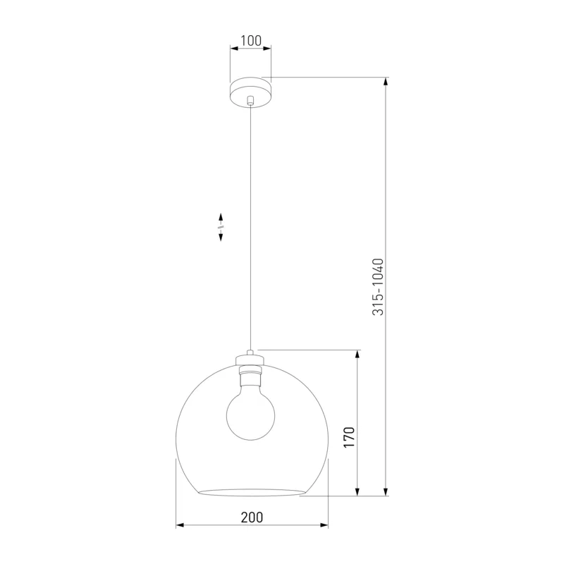 Подвесной светильник со стеклянным плафоном 4443 Cubus TK Lighting 4