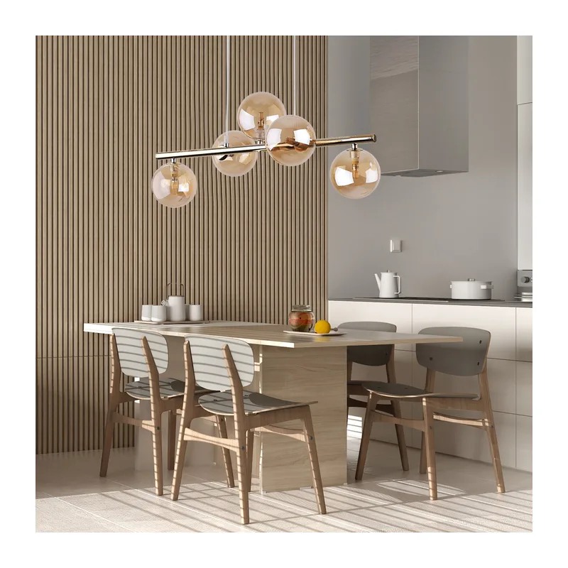 Подвесной светильник со стеклянными плафонами 4549 Estera Gold TK Lighting 4