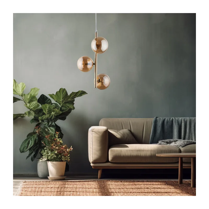 Подвесной светильник со стеклянными плафонами 4838 Estera TK Lighting 4