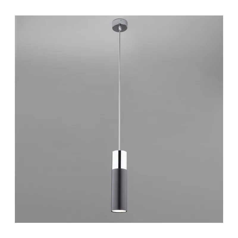 LED светильник подвесной в стиле лофт 50135/1 LED хром/черный Eurosvet 3