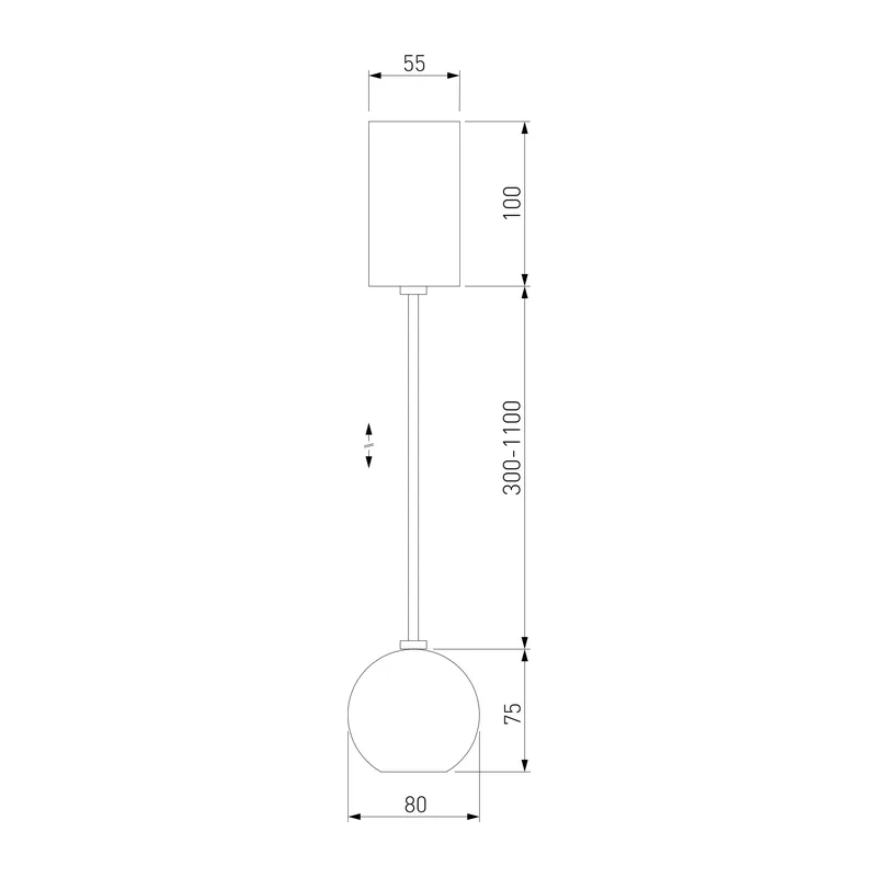 Подвесной светодиодный светильник 50215/1 LED черный жемчуг Elektrostandard 4