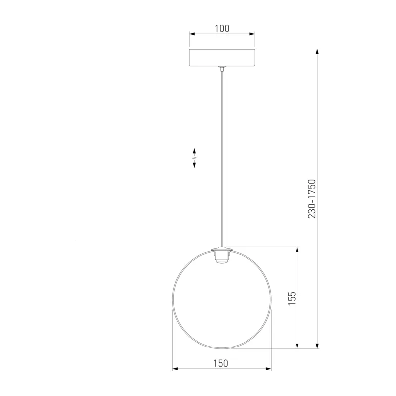 Подвесной светильник 50231/1 LED янтарный Eurosvet 4