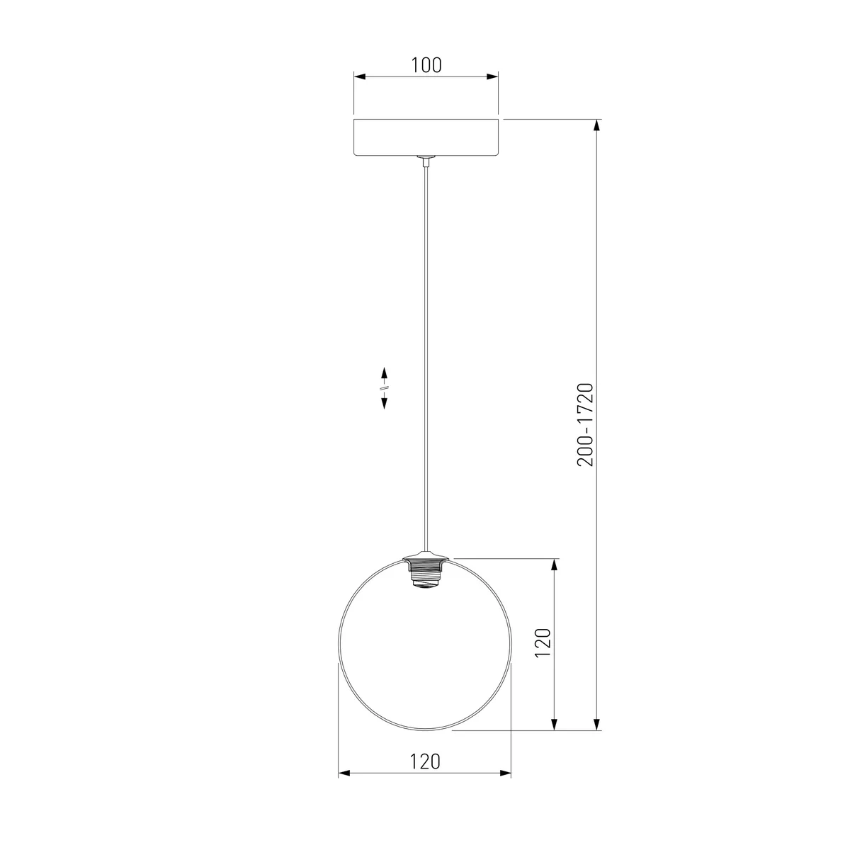 Подвесной светильник 50232/1 LED янтарный Eurosvet 4