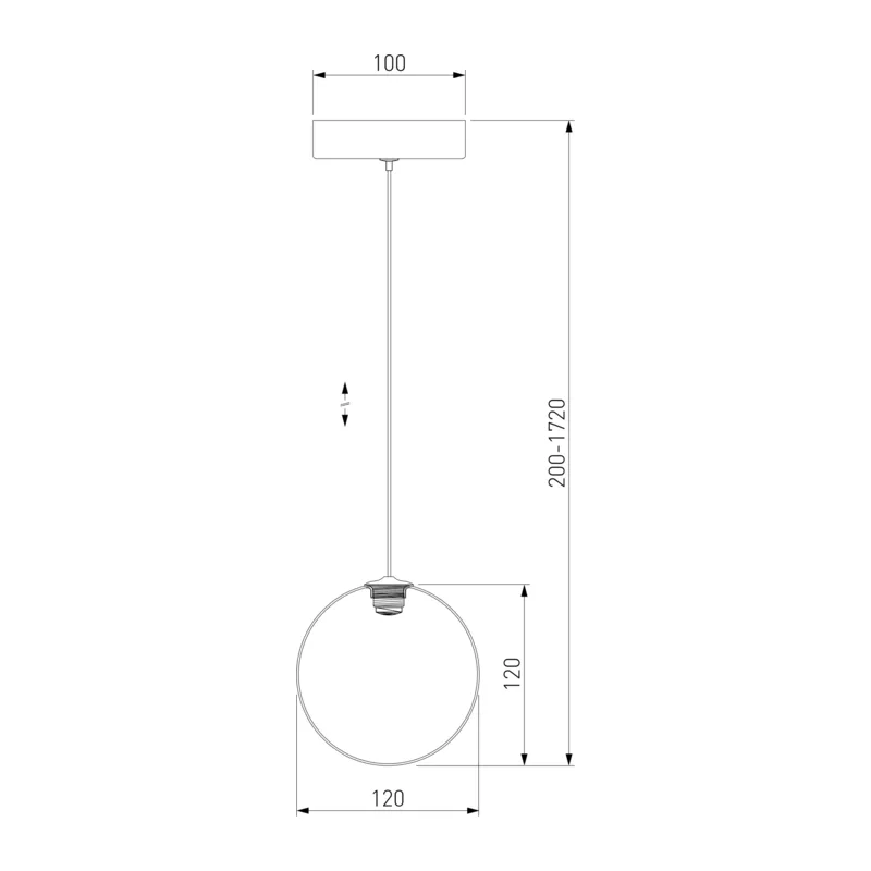 Подвесной светильник 50232/1 LED прозрачный Eurosvet 4