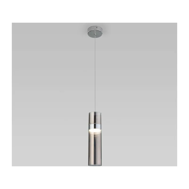Подвесной светильник 50244/1 LED хром/дымчатый Eurosvet