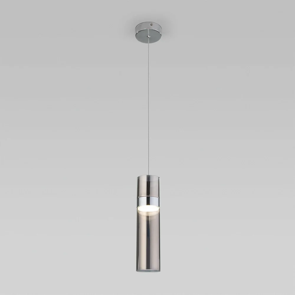 Подвесной светильник 50244/1 LED хром/дымчатый Eurosvet