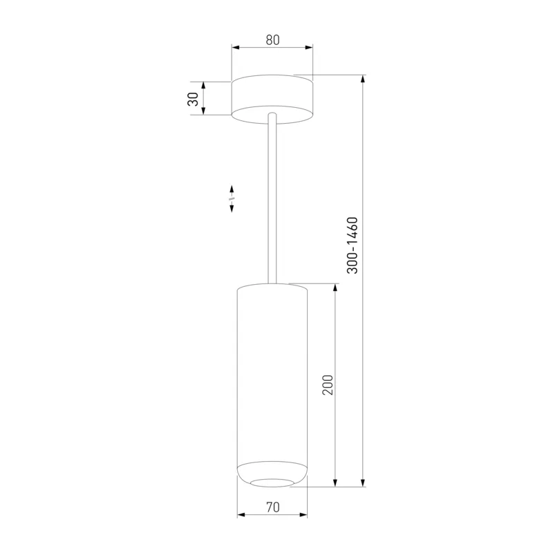 Подвесной светодиодный светильник 10W 4000K чёрный 50250 LED Elektrostandard 4
