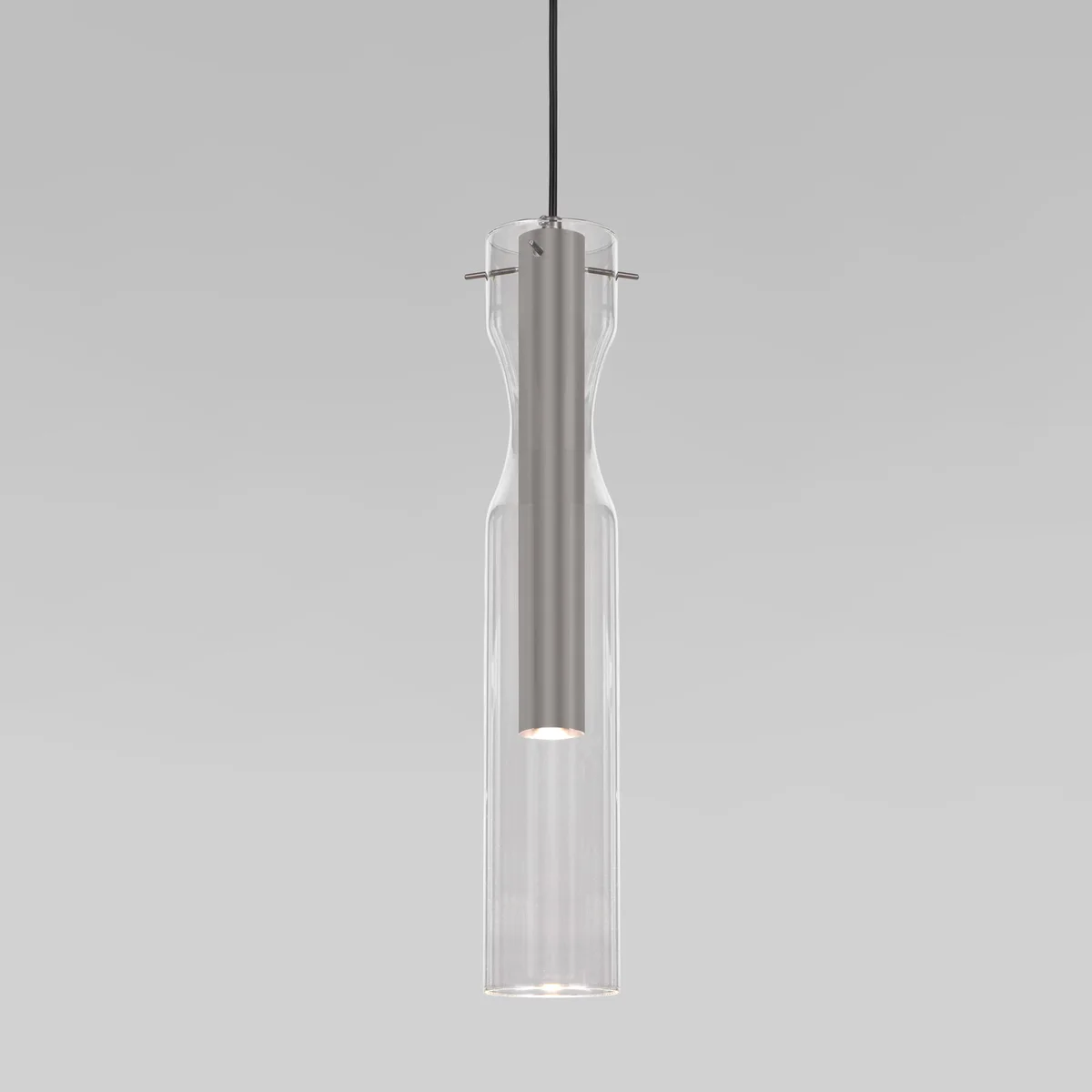 Подвесной светильник LED со стеклянным плафоном 50253/1 LED графит Eurosvet 3