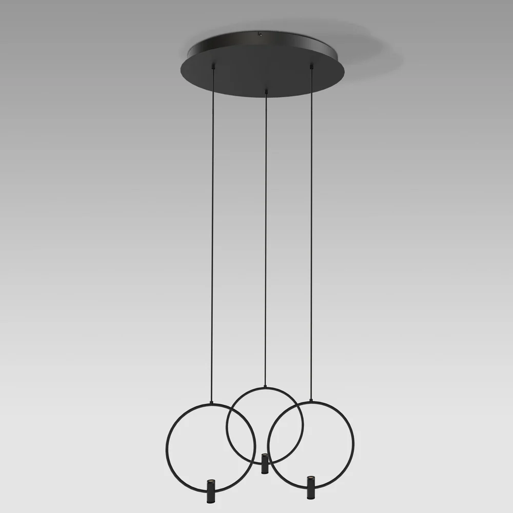 Подвесной светильник 50257/3 LED черный Eurosvet