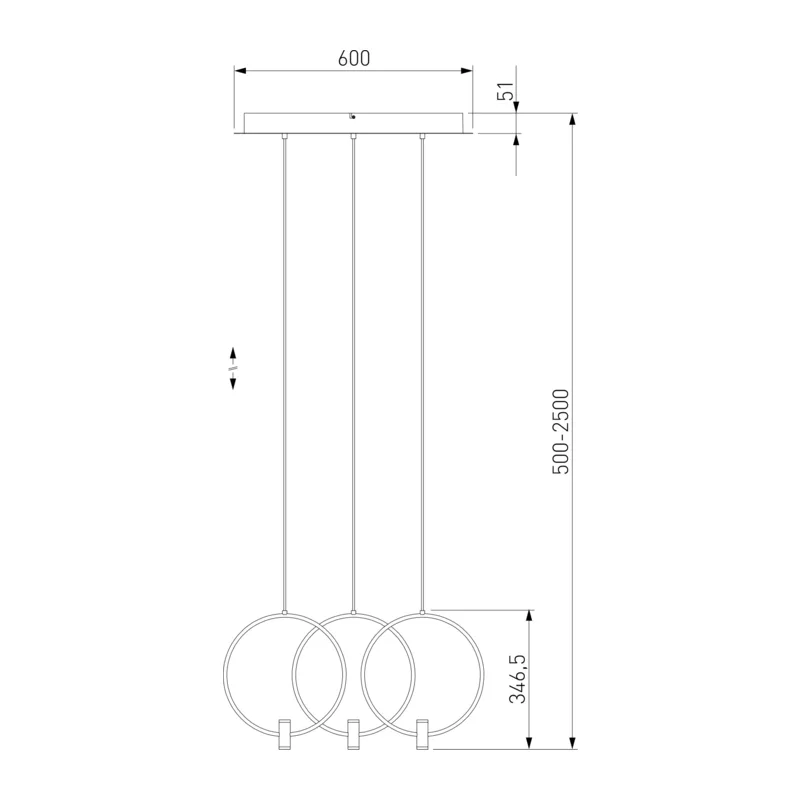 Подвесной светильник 50257/3 LED черный/ латунь Eurosvet 4