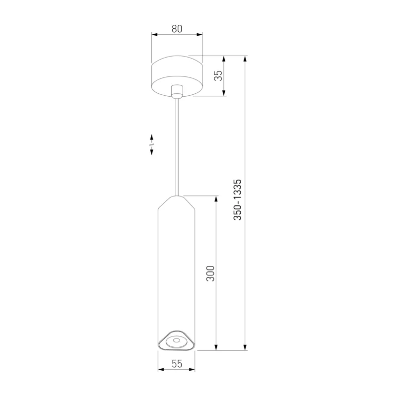 Светильник подвесной светодиодный Trio 12W 4000K черный 50310 LED Elektrostandard 4