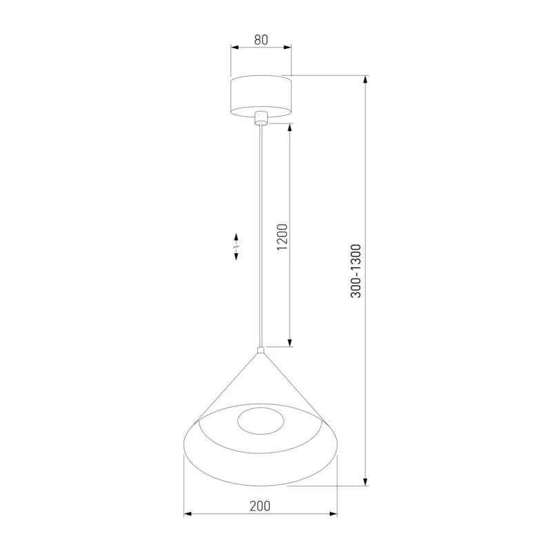 Светильник подвесной светодиодный Conus 16W 4000K черный 50316 LED Elektrostandard 5