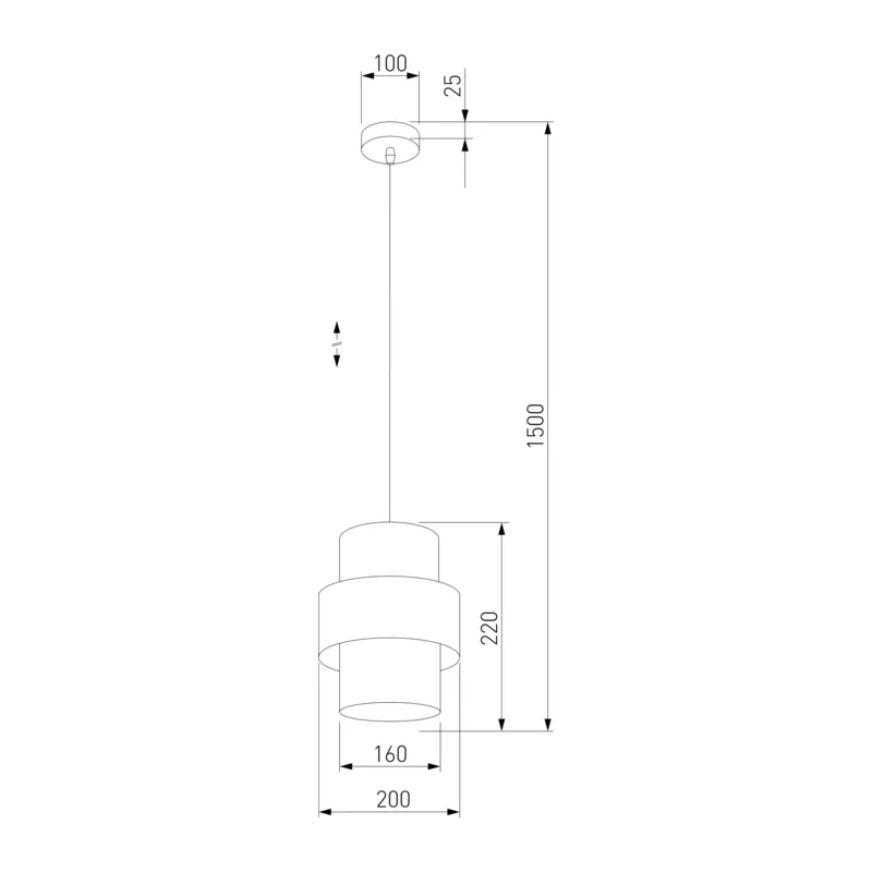 Подвесной светильник 5306 Calisto Black TK Lighting 4