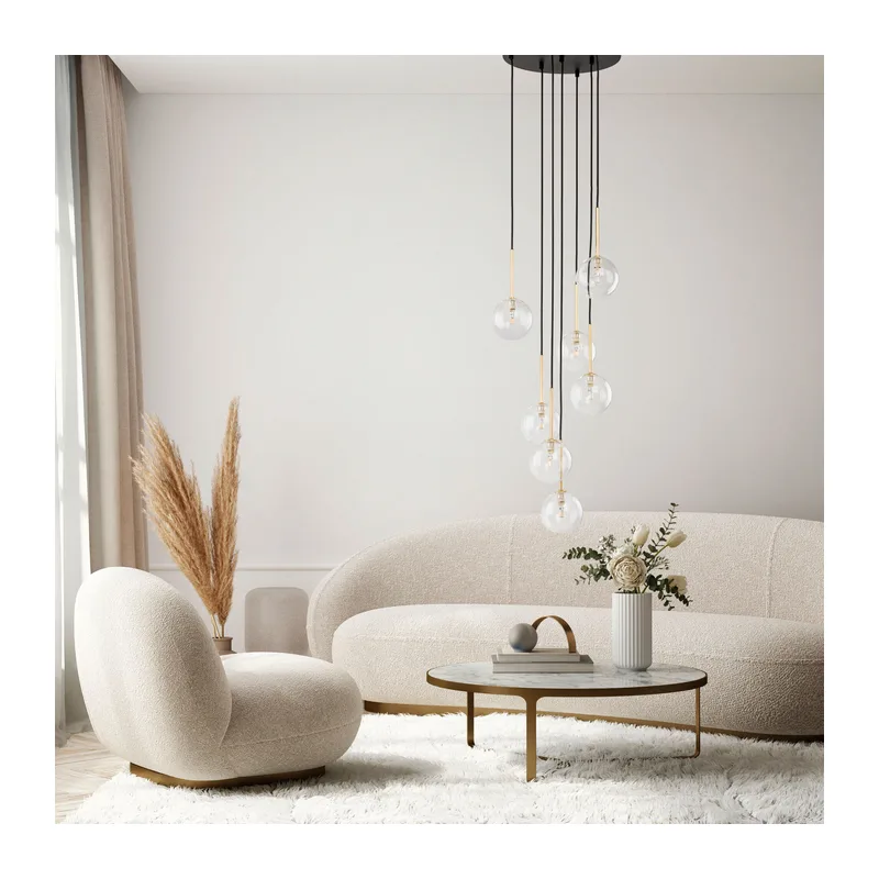 Подвесной светильник со стеклянными плафонами 5362 Nilos TK Lighting 4