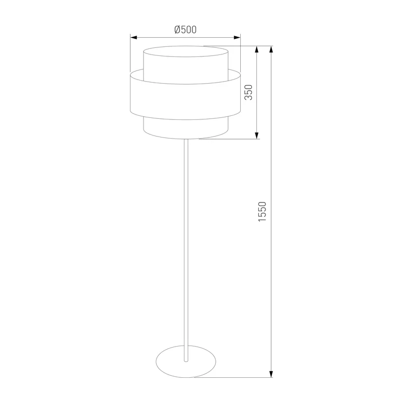 Напольный светильник с тканевым абажуром 5405 Calisto TK Lighting 4