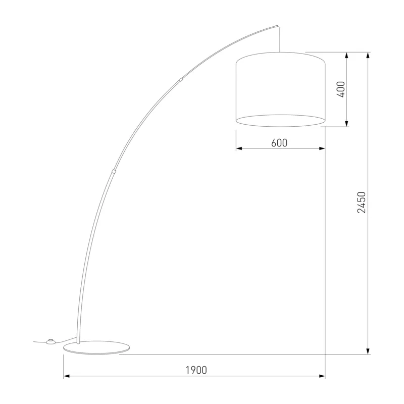 Напольный светильник с тканевым абажуром 5486 Moby Nature TK Lighting 3