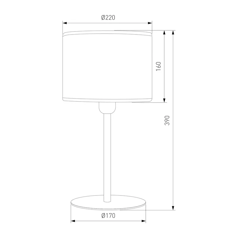 Настольный светильник с тканевым абажуром 5552 Juta TK Lighting 4